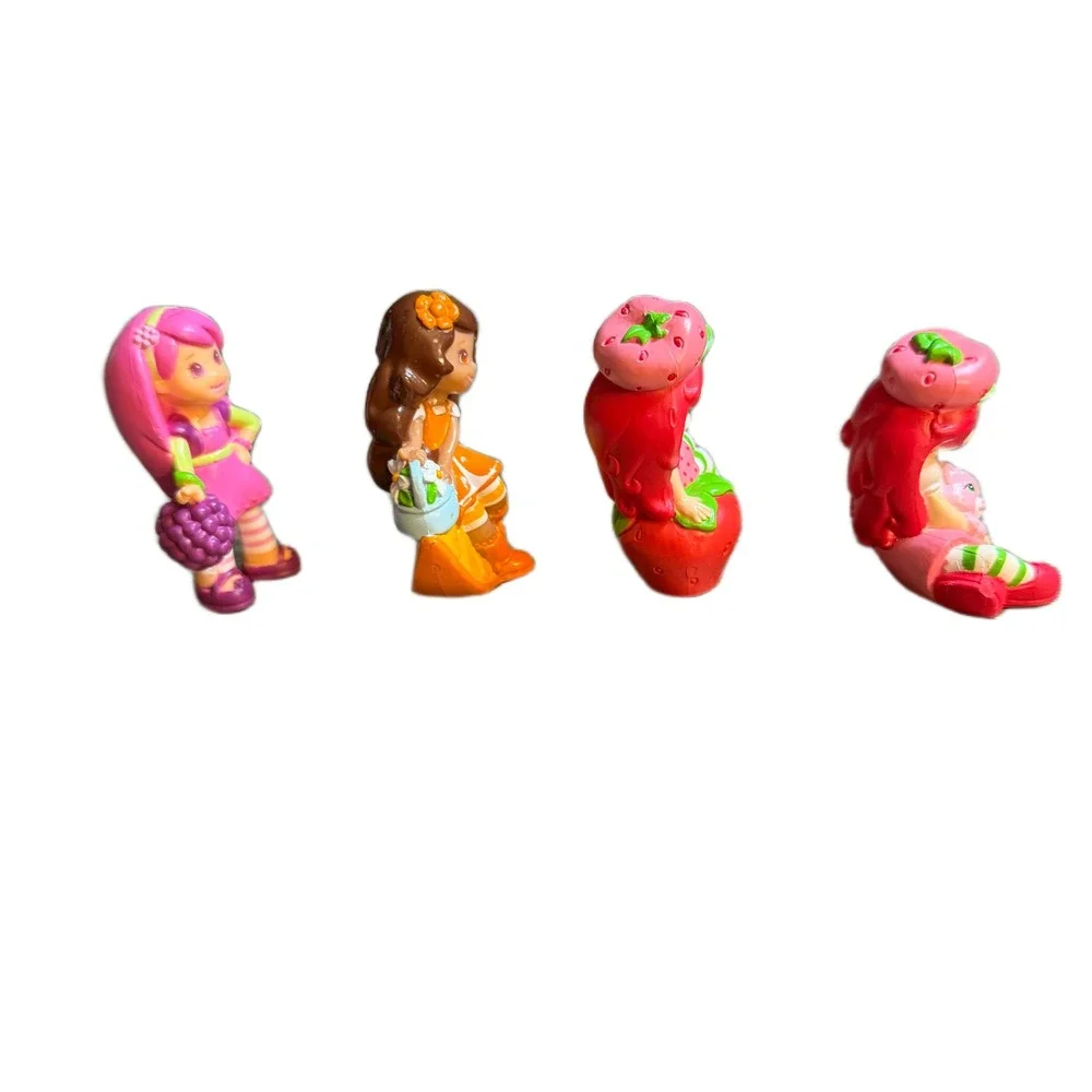 Strawberry Shortcake PVC Mini Figures Lot of 4 Orange Blossom Plum Pudding 2008